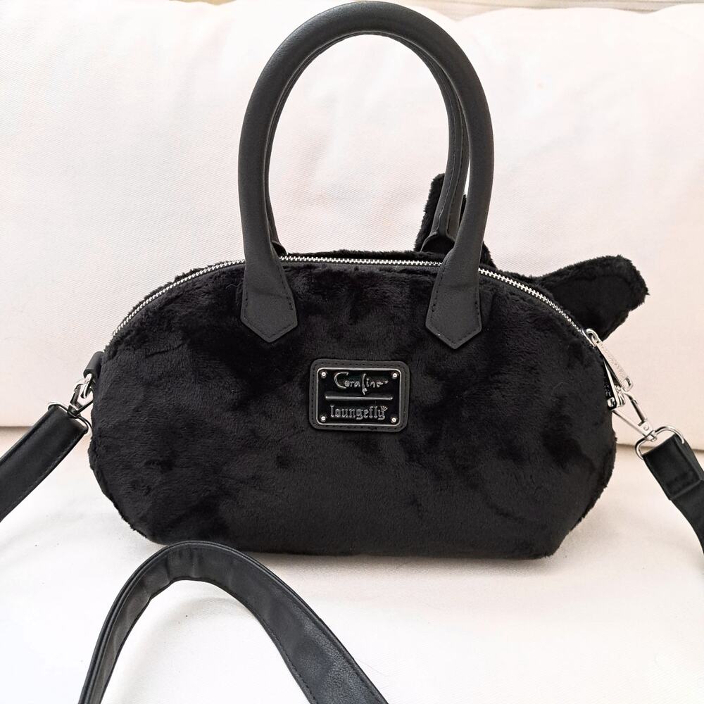 Loungefly Coraline Black Cat Figural Crossbody Bag Whimsigoth 15th Anniversary - Picture 3 of 10
